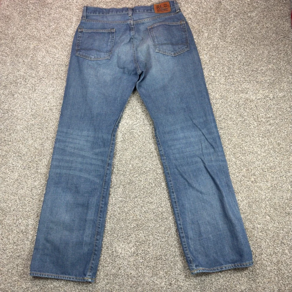 Polo Jeans Co Ralph Lauren Mens 32 Ashmore Original Straight Leg Blue Denim Y2K